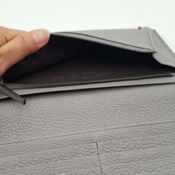 GUCCI Pink&Grey W/P Leather Clutch Bag 160-06302024 - Picture 10 of 14